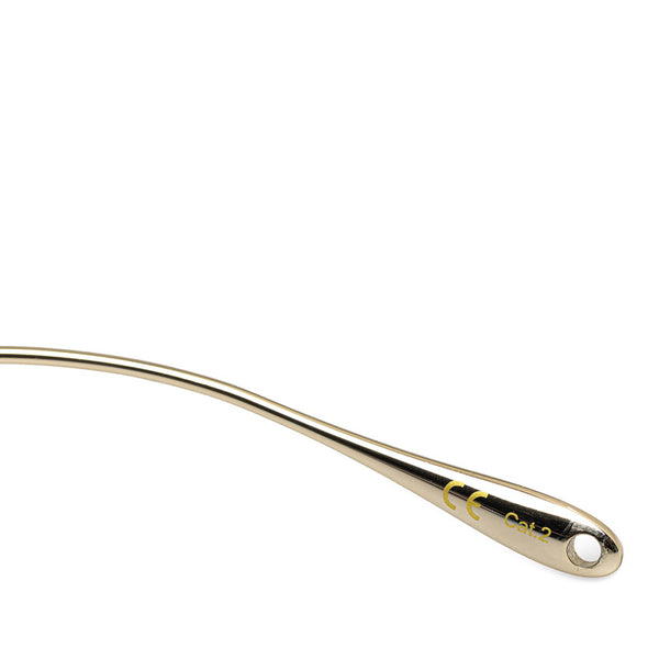 グッチ スクエアフレーム ハートチャーム サングラス GG1031S 004 ゴールド パープル メタル プラスチック レディース GUCCI 【中古】