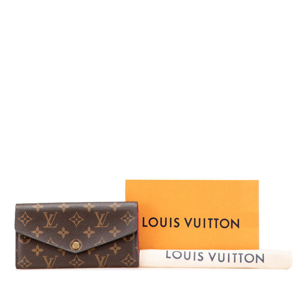 ルイ ヴィトン モノグラム ポルトフォイユ サラ 長財布 M62236 ブラウン PVC レザー レディース LOUIS VUITTON 【中古】