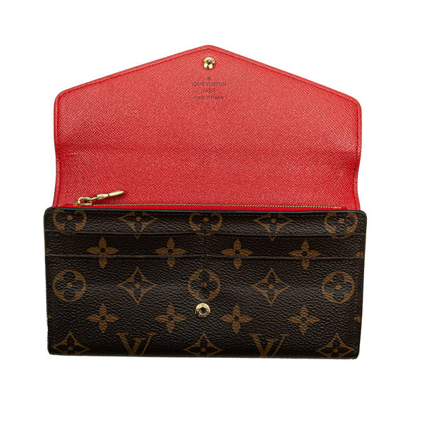 ルイ ヴィトン モノグラム ポルトフォイユ サラ 長財布 M62236 ブラウン PVC レザー レディース LOUIS VUITTON 【中古】
