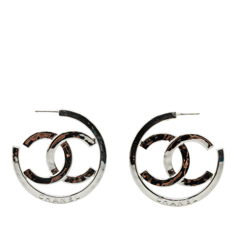 シャネル ココマーク フープピアス シルバー メタル レディース CHANEL 【中古】