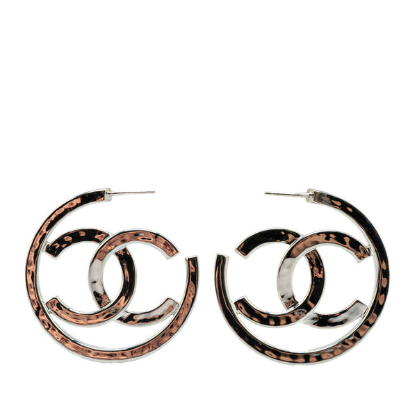 シャネル ココマーク フープピアス シルバー メタル レディース CHANEL 【中古】