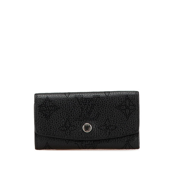 ルイ ヴィトン モノグラム アンプラント ミュルティクレ 4 キーケース M64054 ノワール ブラック レザー レディース LOUIS VUITTON 【中古】