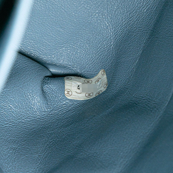 シャネル ココマーク キルティング ハンドバッグ トップハンドル ライトブルー デニム レディース CHANEL 【中古】