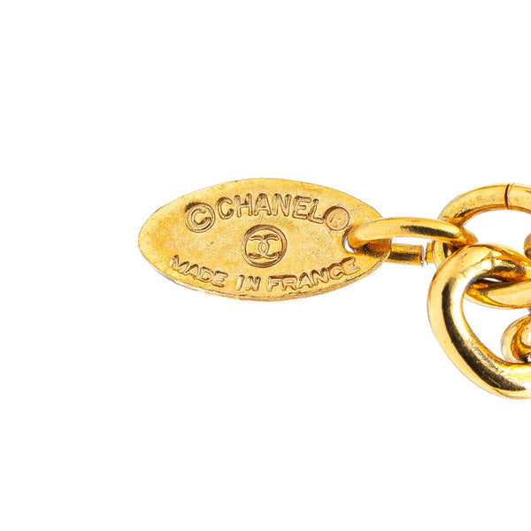 シャネル マトラッセ ココマーク ネックレス ゴールド メッキ レディース CHANEL 【中古】