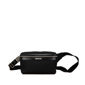 サンローラン シティ ウエストバッグ ボディバッグ 505973 ブラック キャンバス レザー メンズ SAINT LAURENT 【中古】