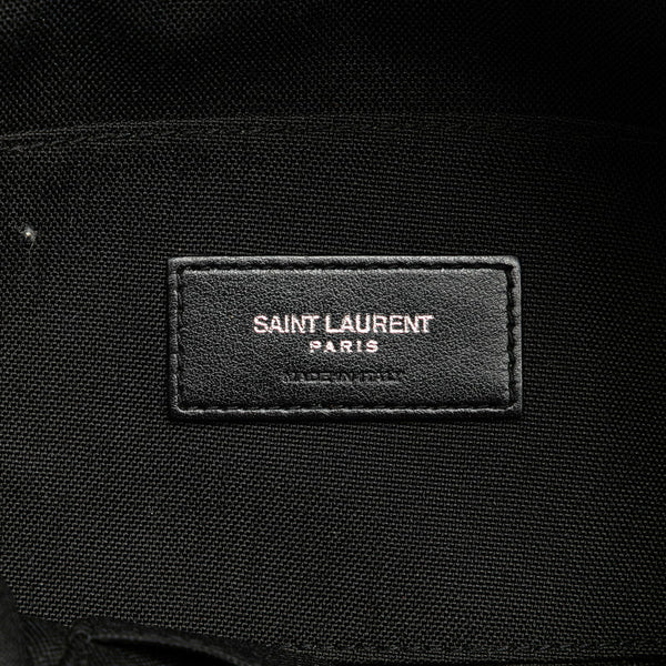 サンローラン シティ ウエストバッグ ボディバッグ 505973 ブラック キャンバス レザー メンズ SAINT LAURENT 【中古】