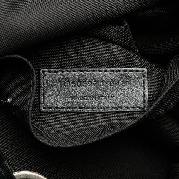 サンローラン シティ ウエストバッグ ボディバッグ 505973 ブラック キャンバス レザー メンズ SAINT LAURENT 【中古】