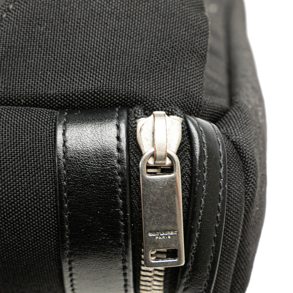 サンローラン シティ ウエストバッグ ボディバッグ 505973 ブラック キャンバス レザー メンズ SAINT LAURENT 【中古】
