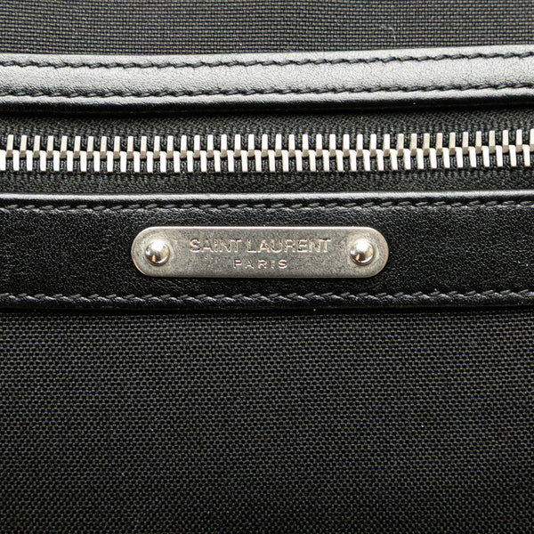 サンローラン シティ ウエストバッグ ボディバッグ 505973 ブラック キャンバス レザー メンズ SAINT LAURENT 【中古】