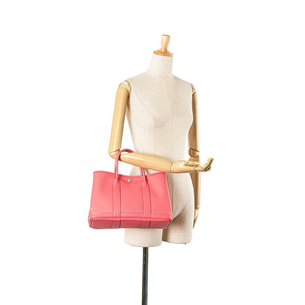 エルメス ガーデンパーティTPM ハンドバッグ トートバッグ ローズアザレ ヴォーエプソン レディース HERMES 【中古】