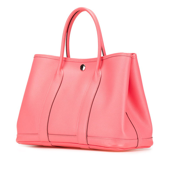 エルメス ガーデンパーティTPM ハンドバッグ トートバッグ ローズアザレ ヴォーエプソン レディース HERMES 【中古】