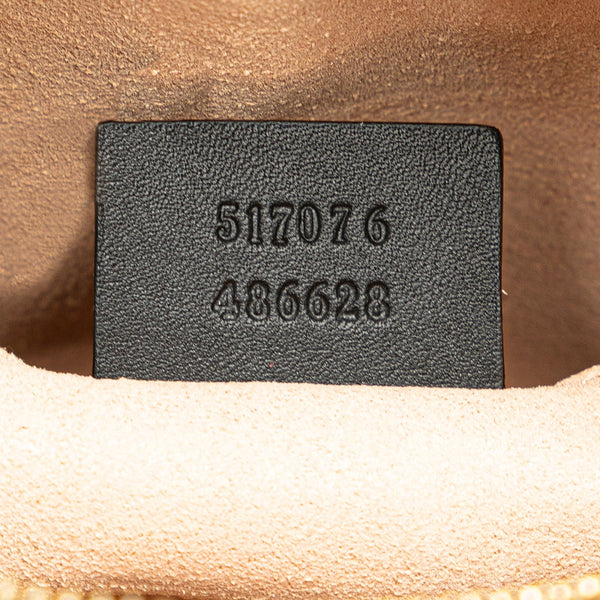 グッチ GGマーモント シェリーライン ウエストバッグ ボディバッグ 517076 ブラウン ブラック スウェード エナメル レディース GUCCI 【中古】