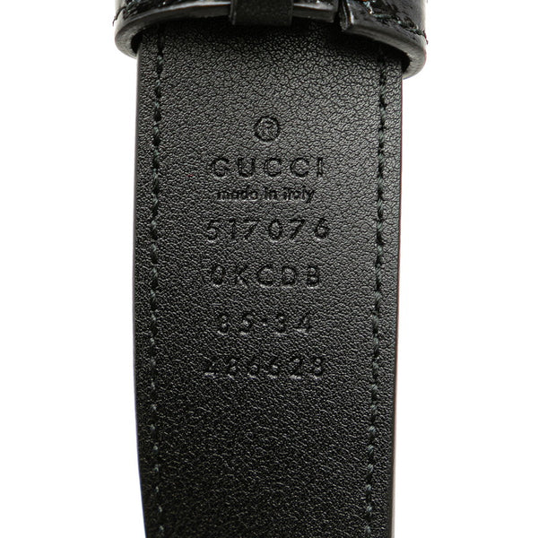 グッチ GGマーモント シェリーライン ウエストバッグ ボディバッグ 517076 ブラウン ブラック スウェード エナメル レディース GUCCI 【中古】