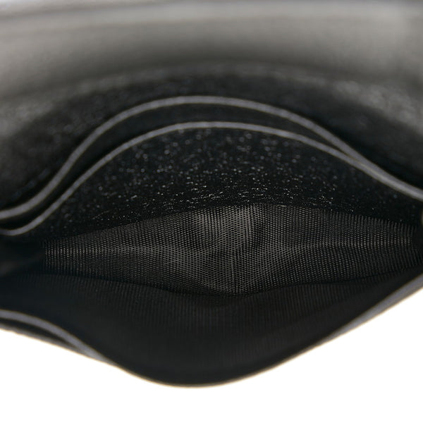 グッチ GGマーモント ダブルGG カードケース 名刺入れ 428737 ブラック レザー レディース GUCCI 【中古】