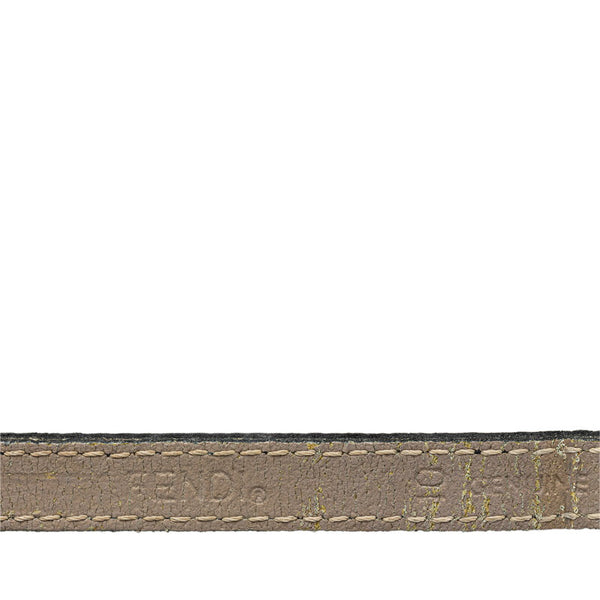 フェンディ カメレオン チェンジベルト5色 腕時計 640L クオーツ ホワイト文字盤 メッキ レザー レディース FENDI 【中古】