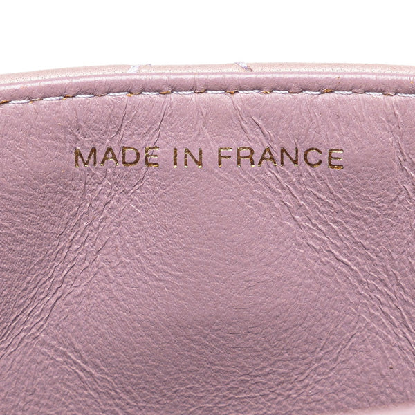シャネル マトラッセ ダイアナ ワンショルダーバッグ ハンドバッグ パープル ラベンダー ラムスキン レディース CHANEL 【中古】