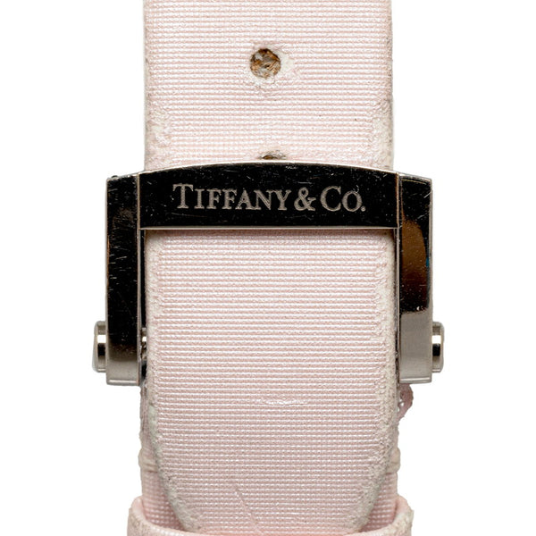 ティファニー アトラス 腕時計 Z1300.11.11A31A41A クオーツ ピンク文字盤 ステンレス レザー レディース TIFFANY&Co. 【中古】