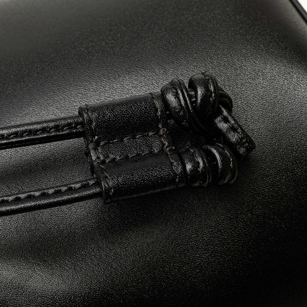 フェンディ モン トレゾール ミニ バケットバッグ ショルダーバッグ 2WAY 8BS010 ブラック レザー レディース FENDI 【中古】
