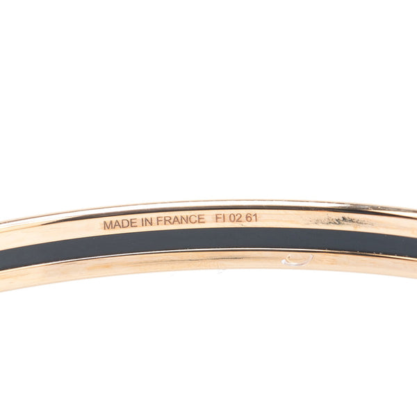 エルメス ユニ バングル ゴールド ライトブルー メッキ レディース HERMES 【中古】