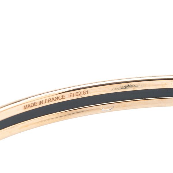 エルメス ユニ バングル ゴールド ライトブルー メッキ レディース HERMES 【中古】