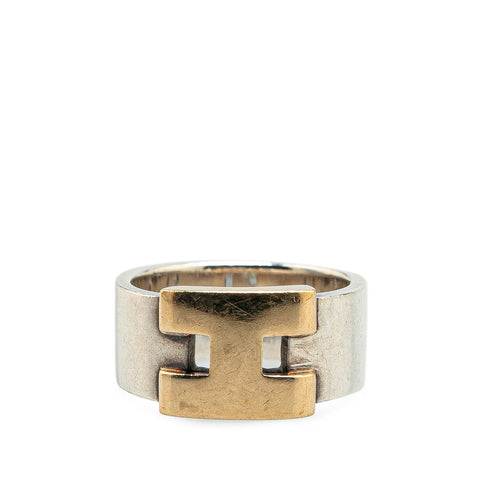 エルメス ヘラクレス リング 指輪 #53 SV925 シルバー K18YG イエローゴールド コンビ レディース HERMES 【中古】