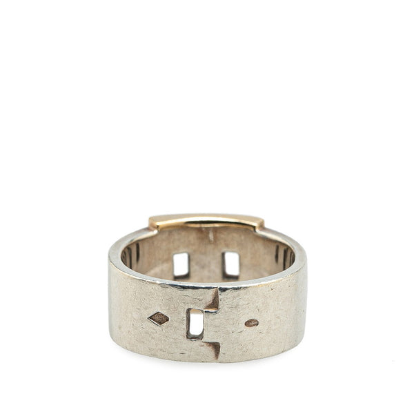 エルメス ヘラクレス リング 指輪 #53 SV925 シルバー K18YG イエローゴールド コンビ レディース HERMES 【中古】