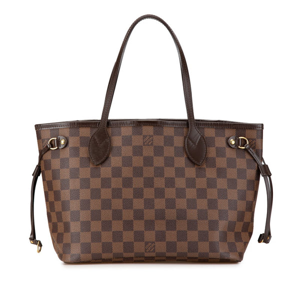 ルイ ヴィトン ダミエ ネヴァーフルPM　 トートバッグ ハンドバッグ N41359 エベヌ ブラウン PVC レザー レディース LOUIS VUITTON 【中古】