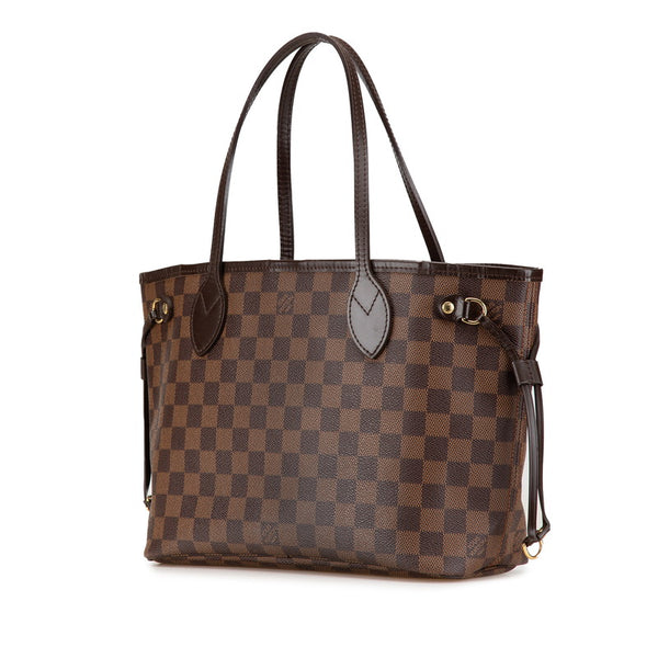 ルイ ヴィトン ダミエ ネヴァーフルPM　 トートバッグ ハンドバッグ N41359 エベヌ ブラウン PVC レザー レディース LOUIS VUITTON 【中古】