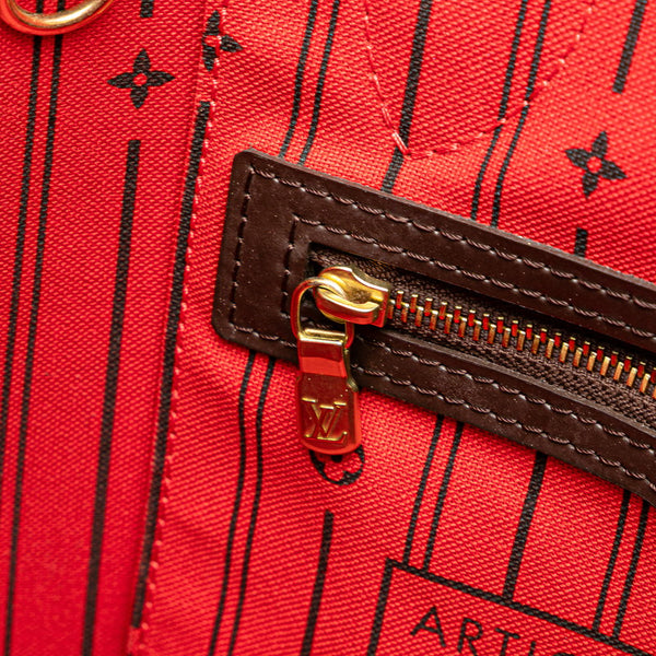 ルイ ヴィトン ダミエ ネヴァーフルPM　 トートバッグ ハンドバッグ N41359 エベヌ ブラウン PVC レザー レディース LOUIS VUITTON 【中古】