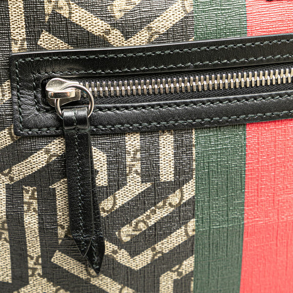 グッチ GGカレイド ウェブ ビー 蜂 ハチ メッセンジャーバッグ ショルダーバック 471466 213317 ブラック ブラウン PVC レザー レディース GUCCI 【中古】