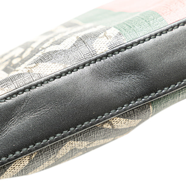 グッチ GGカレイド ウェブ ビー 蜂 ハチ メッセンジャーバッグ ショルダーバック 471466 213317 ブラック ブラウン PVC レザー レディース GUCCI 【中古】