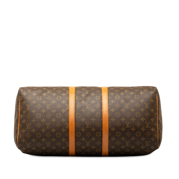 ルイ ヴィトン モノグラム キーポル55 ボストンバッグ M41424 ブラウン PVC レザー レディース LOUIS VUITTON 【中古】