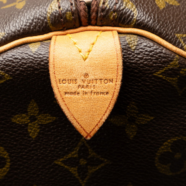 ルイ ヴィトン モノグラム キーポル55 ボストンバッグ M41424 ブラウン PVC レザー レディース LOUIS VUITTON 【中古】
