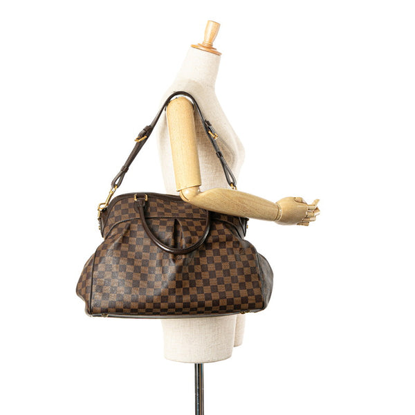 ルイ ヴィトン ダミエ トレヴィGM ハンドバッグ ワンショルダーバッグ 2WAY N51998 ブラウン PVC レザー レディース LOUIS VUITTON 【中古】