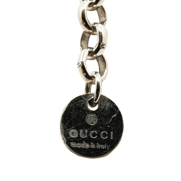 グッチ グッチゴースト ネックレス シルバー ブラック SV925 シルバー レディース GUCCI 【中古】