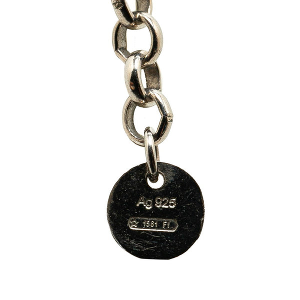 グッチ グッチゴースト ネックレス シルバー ブラック SV925 シルバー レディース GUCCI 【中古】