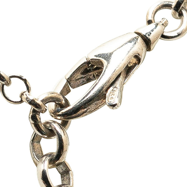 グッチ グッチゴースト ネックレス シルバー ブラック SV925 シルバー レディース GUCCI 【中古】