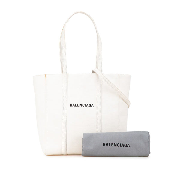 バレンシアガ エブリデイ トートバッグ ショルダーバッグ 2WAY 551810 ホワイト キャンバス レディース BALENCIAGA 【中古】