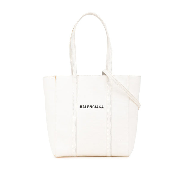 バレンシアガ エブリデイ トートバッグ ショルダーバッグ 2WAY 551810 ホワイト キャンバス レディース BALENCIAGA 【中古】