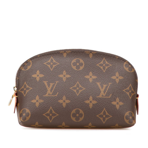 ルイ ヴィトン モノグラム ポシェット コスメティック ポーチ M47515 ブラウン PVC レザー レディース LOUIS VUITTON 【中古】