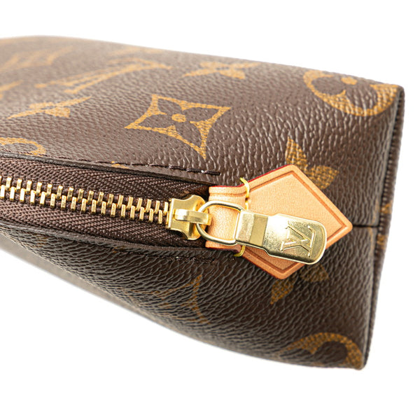 ルイ ヴィトン モノグラム ポシェット コスメティック ポーチ M47515 ブラウン PVC レザー レディース LOUIS VUITTON 【中古】