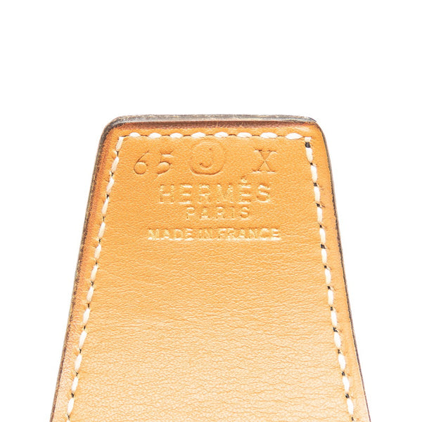 エルメス ホースバックル ベルト ブラック ブラウン レザー レディース HERMES 【中古】