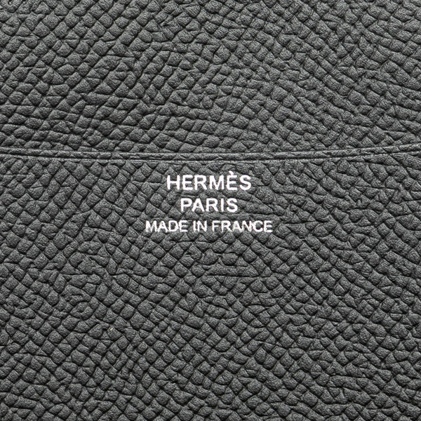 エルメス アジェンダGM 手帳カバー ブックカバー ノートカバー ブラック ヴォーエプソン メンズ HERMES 【中古】