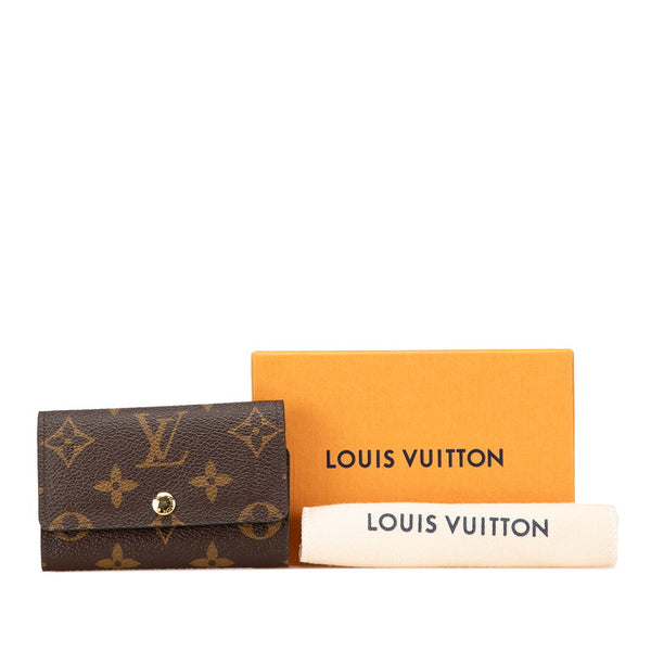 ルイ ヴィトン モノグラム ミュルティクレ6 キーケース M62630 ブラウン PVC レザー レディース LOUIS VUITTON 【中古】