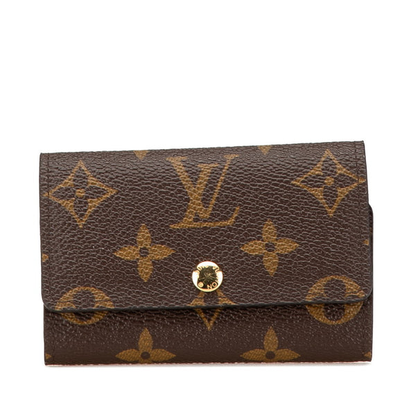 ルイ ヴィトン モノグラム ミュルティクレ6 キーケース M62630 ブラウン PVC レザー レディース LOUIS VUITTON 【中古】