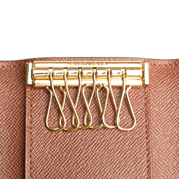 ルイ ヴィトン モノグラム ミュルティクレ6 キーケース M62630 ブラウン PVC レザー レディース LOUIS VUITTON 【中古】