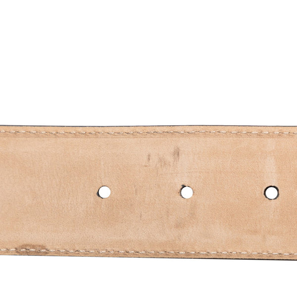 グッチ グッチシマ インターロッキングG ベルト 80/32 411924 ブラック レザー レディース GUCCI 【中古】