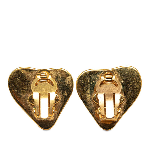 シャネル ココマーク ハート イヤリング ゴールド メッキ レディース CHANEL 【中古】