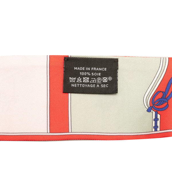 エルメス ツイリー Camails カマイユ スカーフ レッド グリーン マルチカラー シルク レディース HERMES 【中古】