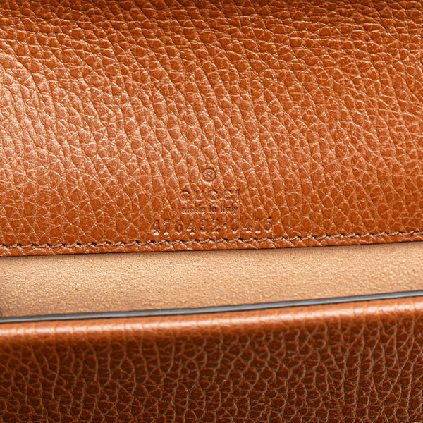 グッチ GGデニム ディオニュソス スーパー ミニバッグ 斜め掛け チェーン ショルダーバッグ 476432 インディゴブルー ブラウン デニム レザー レディース GUCCI 【中古】